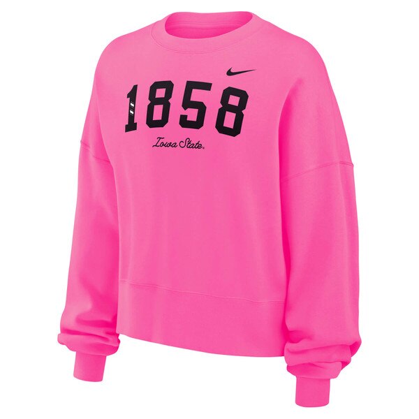 Nike Women's I-State Pink FA26 Fleece Crewneck Sweatshirt